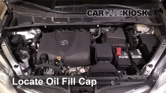 2019 Toyota Sienna XLE 3.5L V6 Aceite Agregar aceite